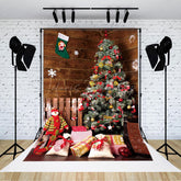 Lofaris Holz Wand Schneeflocke Weihnachten Baum Geschenk Hintergrund